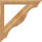 Ekena Millwork Funston Traditional Rough Sawn Bracket w/ Offset Brace, Western Red Cedar, 6"W x 42"D x 42"H BKT0604X42X42FST01RWR - alternate 4